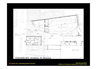 ESQUISSE APS - Architecte : M. Décousus

                                                                                    Décousus, Architecte
CAUE de l’Ain - Assemblée générale 25/06/2010
                                                  Châtillon-sur-Chalaronne, exposé de M. CLAYETTE, maire!
 