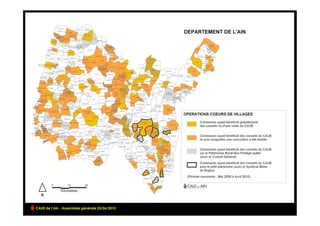 CAUE de l’Ain - Assemblée générale 25/06/2010
 