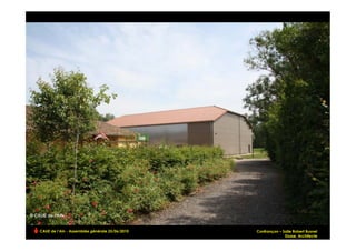 CAUE de l’Ain - Assemblée générale 25/06/2010   Confrançon – Salle Robert Busnel
                                                              Dosse, Architecte    !
 