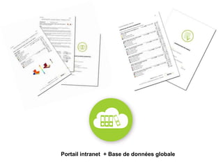 Portail intranet + Base de données globale
 