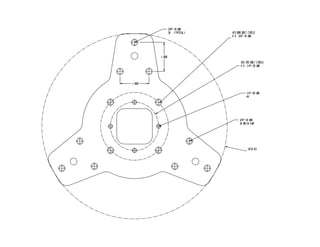 Flange Mancal
F-205
Diametro externo
Distanciador
furação para
o distanciador
 