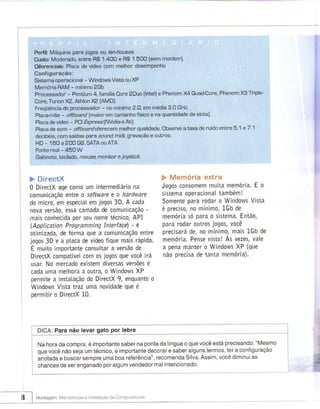 Montagem manutencao de computadores