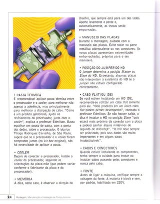 Montagem manutencao de computadores