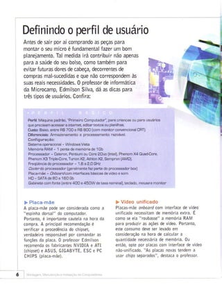 Montagem manutencao de computadores