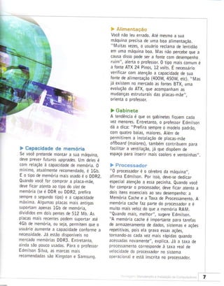 Montagem manutencao de computadores