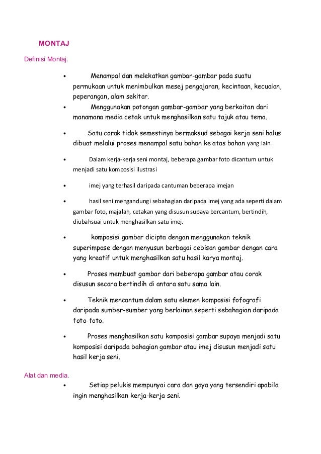 lagu yang sesuai untuk montaj