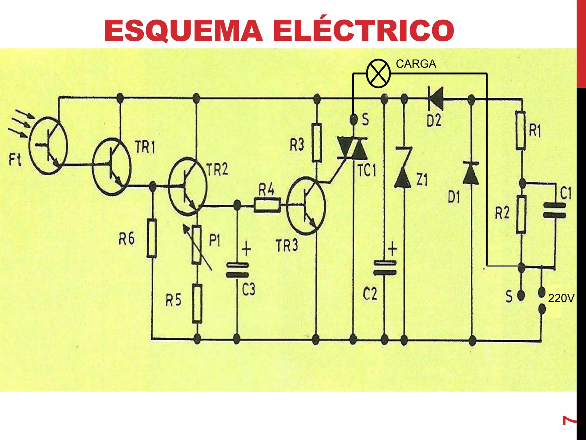 ESQUEMA ELÉCTRICO
7
CARGA
220V
 