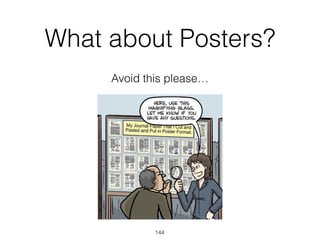 What about Posters?
144
Avoid this please…
 