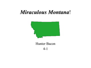 Miraculous Montana ! ,[object Object],[object Object]