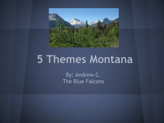 5 Themes Montana
     By: Andrew C.
    The Blue Falcons
 
