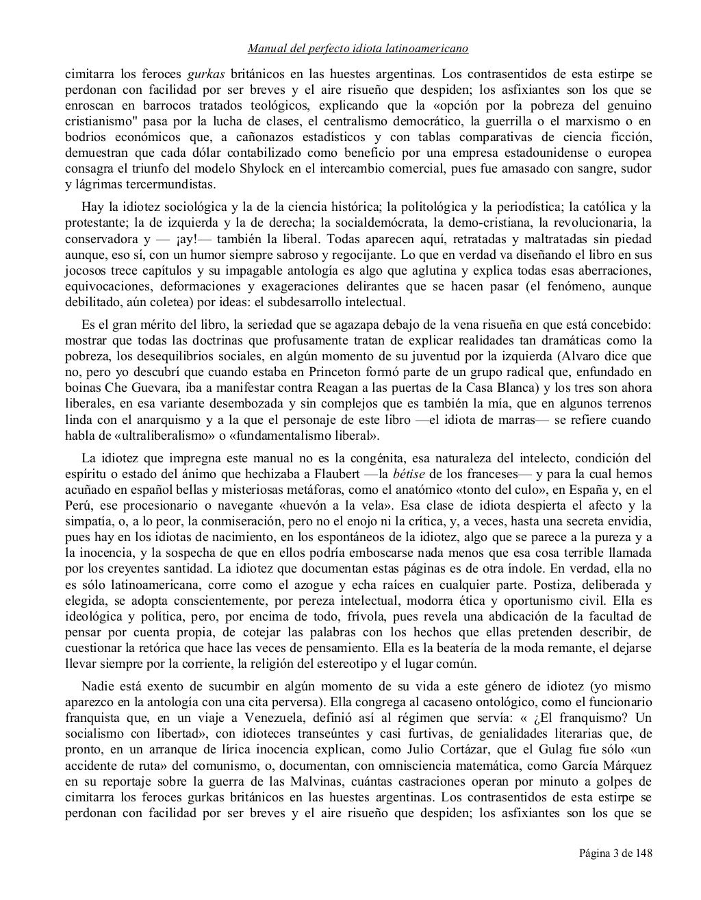 El Manual del Perfecto Idiota Latinoamericano