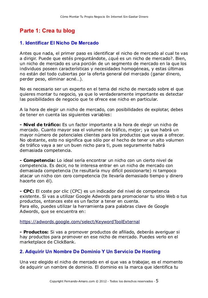 Como Montar Un Negocio Online Sin Dinero