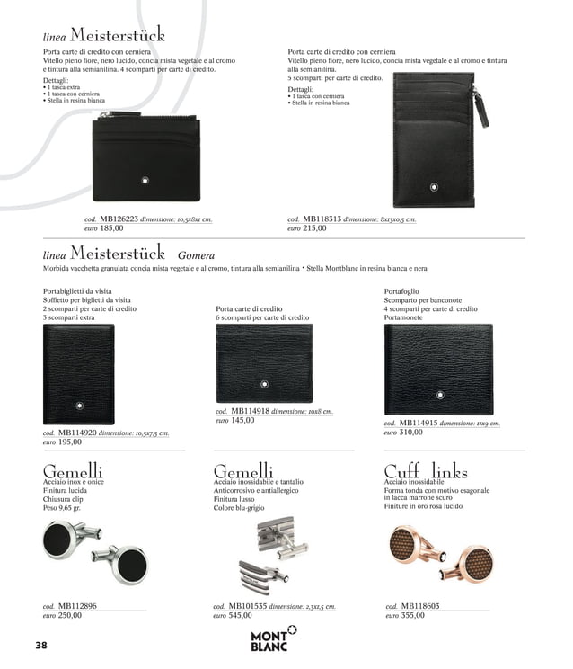 Catalogo Montblanc Personalizzato PDF