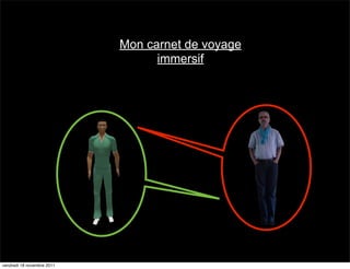 Mon carnet de voyage
                                  immersif




vendredi 18 novembre 2011
 