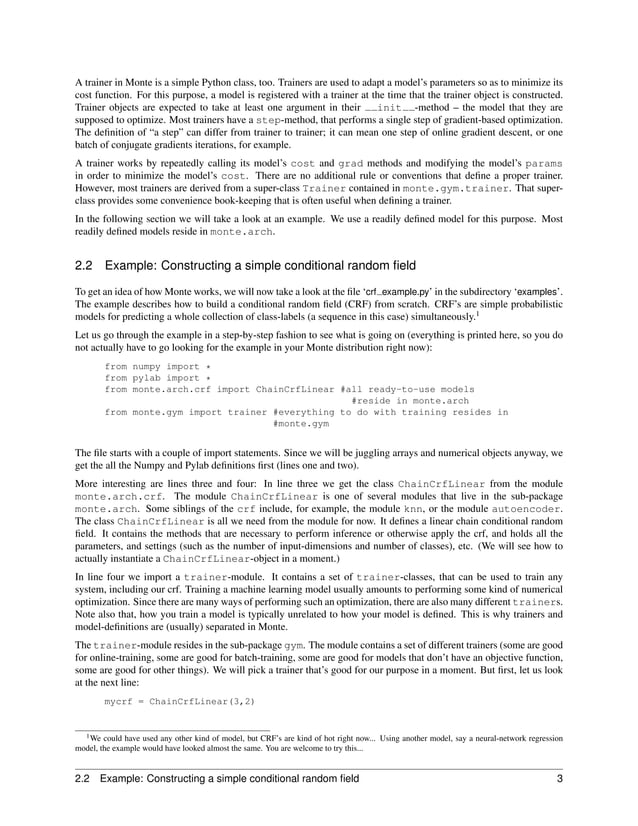 Monte -- machine learning in Python | PDF