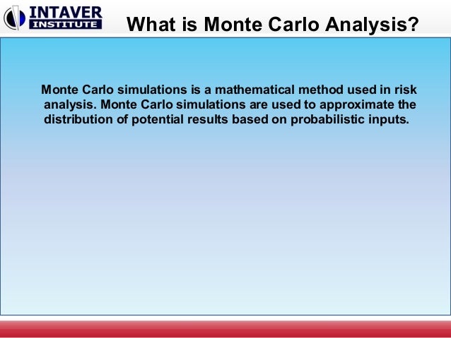 Trading system monte carlo analysis