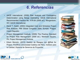 Simulación Monte Carlo y Análisis de Contingencias en Proyectos | PPT