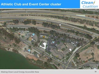 Making Clean Local Energy Accessible Now 14
Athletic Club and Event Center cluster
 