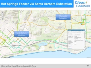 Making Clean Local Energy Accessible Now 20
Hot Springs Feeder via Santa Barbara Substation
Santa Barbara
Substation
Montecito
Substation
 
