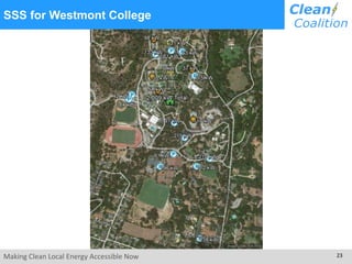 Making Clean Local Energy Accessible Now 23
SSS for Westmont College
 