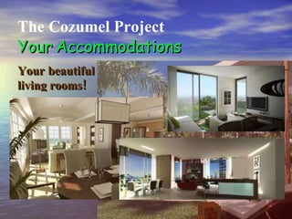 . The Cozumel Project Your   Accommodations Your beautiful living rooms! 