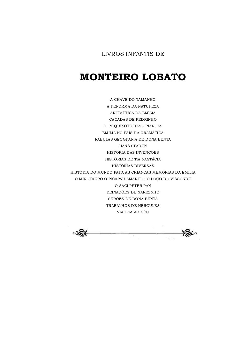 A Chave Do Tamanho Monteiro Lobato Baixar