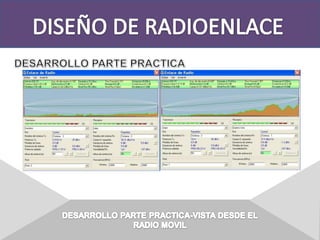 DISEÑO DE RADIOENLACEDESARROLLO PARTE PRACTICADESARROLLO PARTE PRACTICA-VISTA DESDE ELRADIO MOVIL