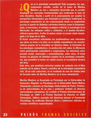 Montero introduccion-a-la-psicologia-comunitaria