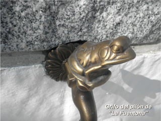 Grifo del pilón deGrifo del pilón de
“La Fuentona”“La Fuentona”
 