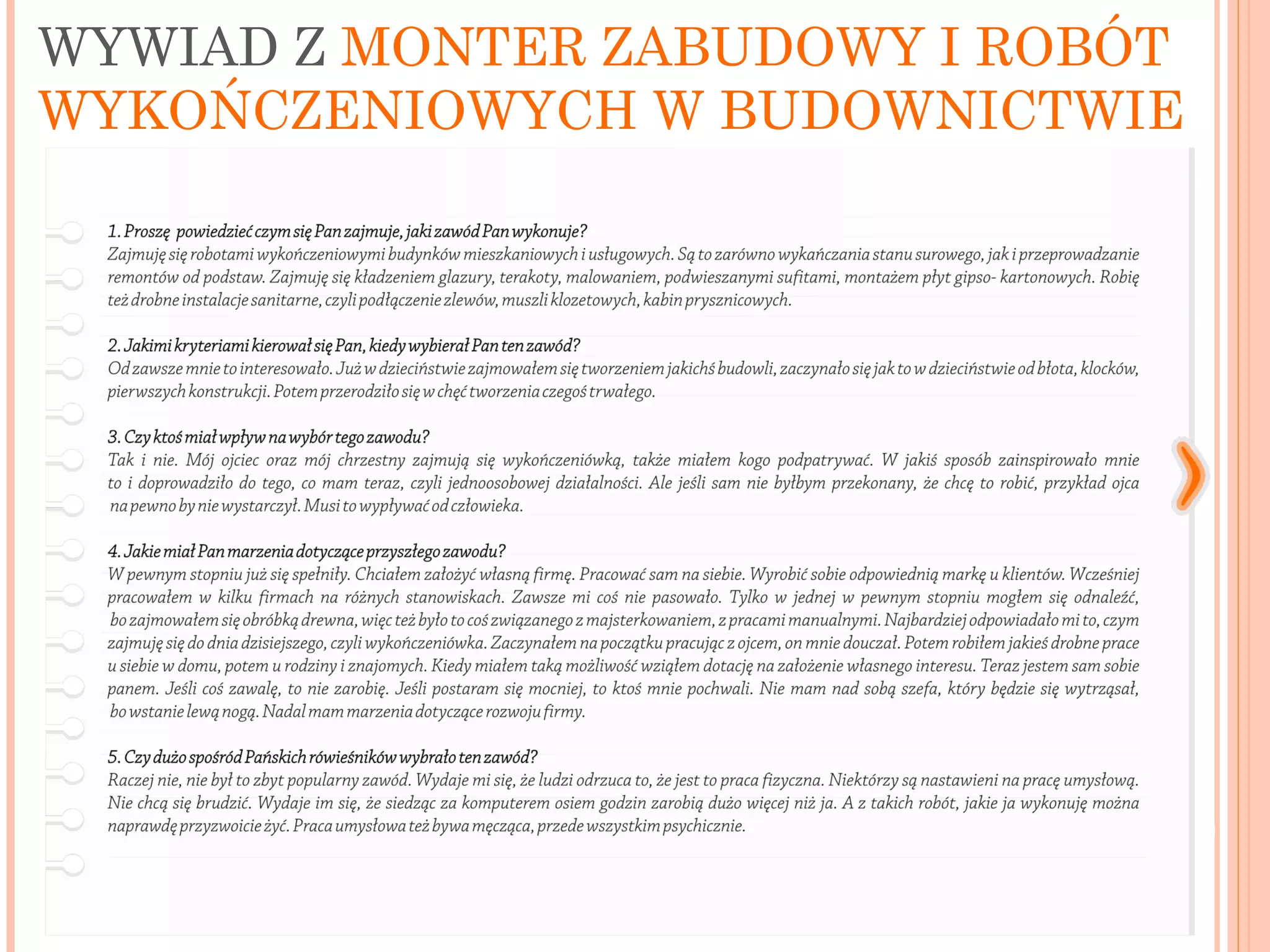 Monter zabudowy | PPT