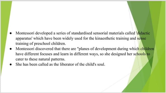 Montessori.pptx | Daycare and Pre-School | Parenting
