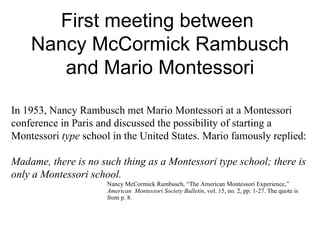 Montessori in America | PPT