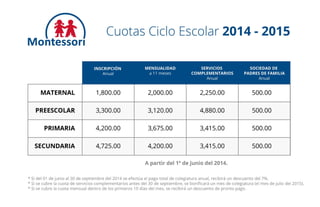 Montessori Culiacan / 2014-2015