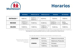 Montessori Culiacan / 2014-2015