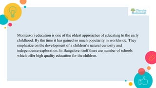 Montessori School in Bangalore | PPTX
