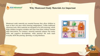 Montessori Study Materials The Key to Early Childhood Development.pptx