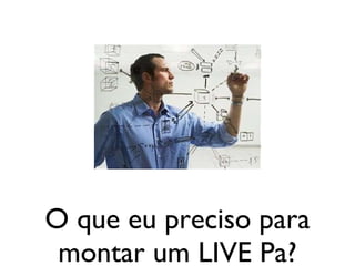 O que eu preciso para montar um LIVE Pa? 
