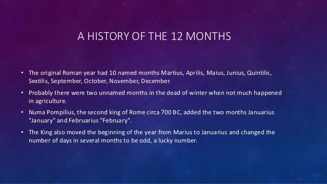 why are there 12 months