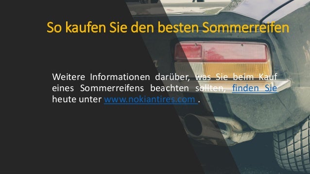 So Kaufen Sie Den Besten Sommerreifen