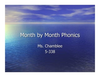 Month by month phonicssept