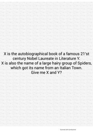 General Quiz with Science flavour