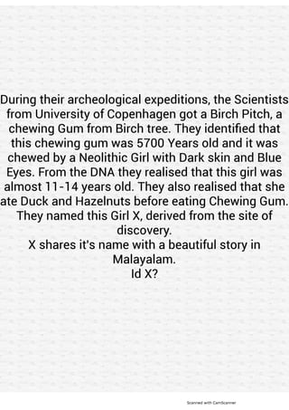 General Quiz with Science flavour