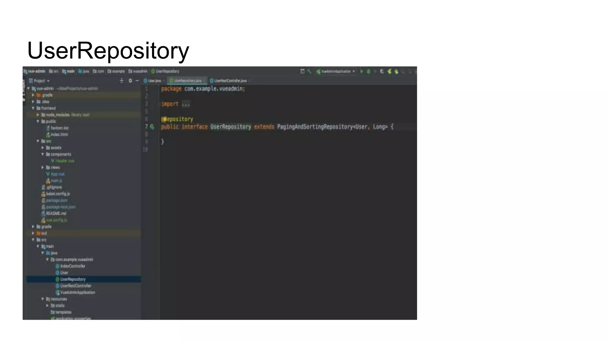 UserRepository
 