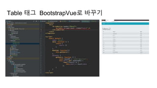 Table 태그 BootstrapVue로 바꾸기
 