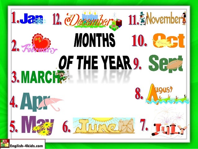 Months of the year