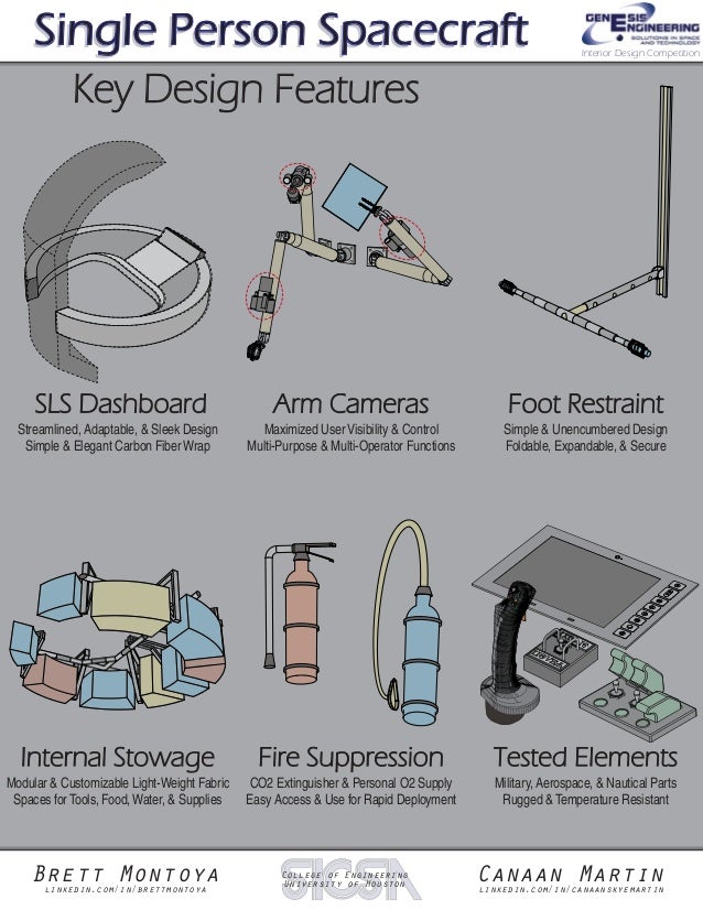 genesis engineering s single person spacecraft interior design compet
