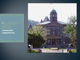 Universités
anglophones