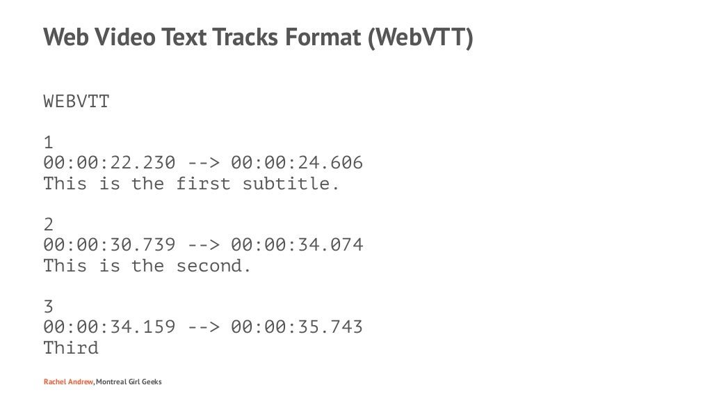 Video Text Tracks Format