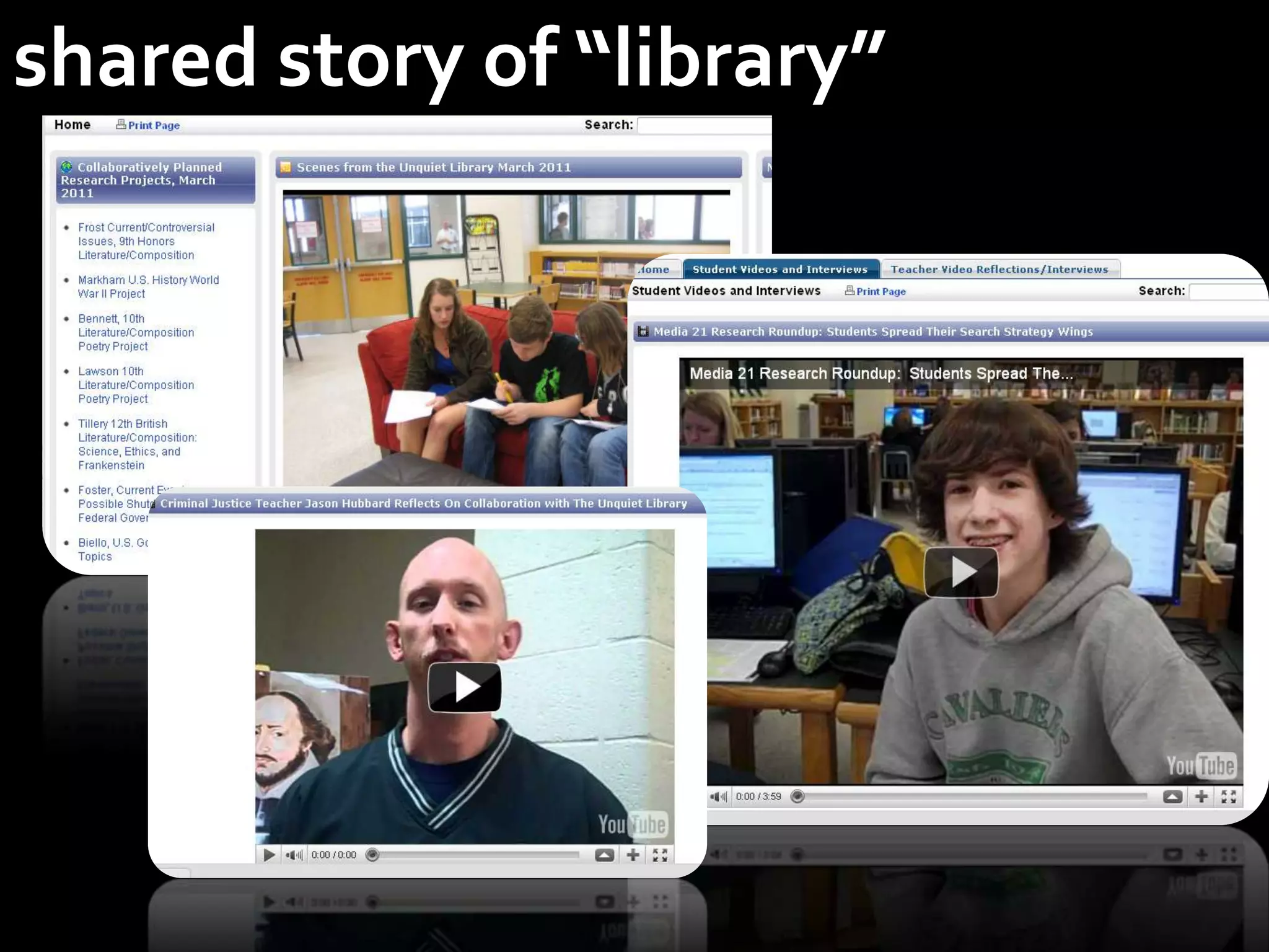 shared story of “library”