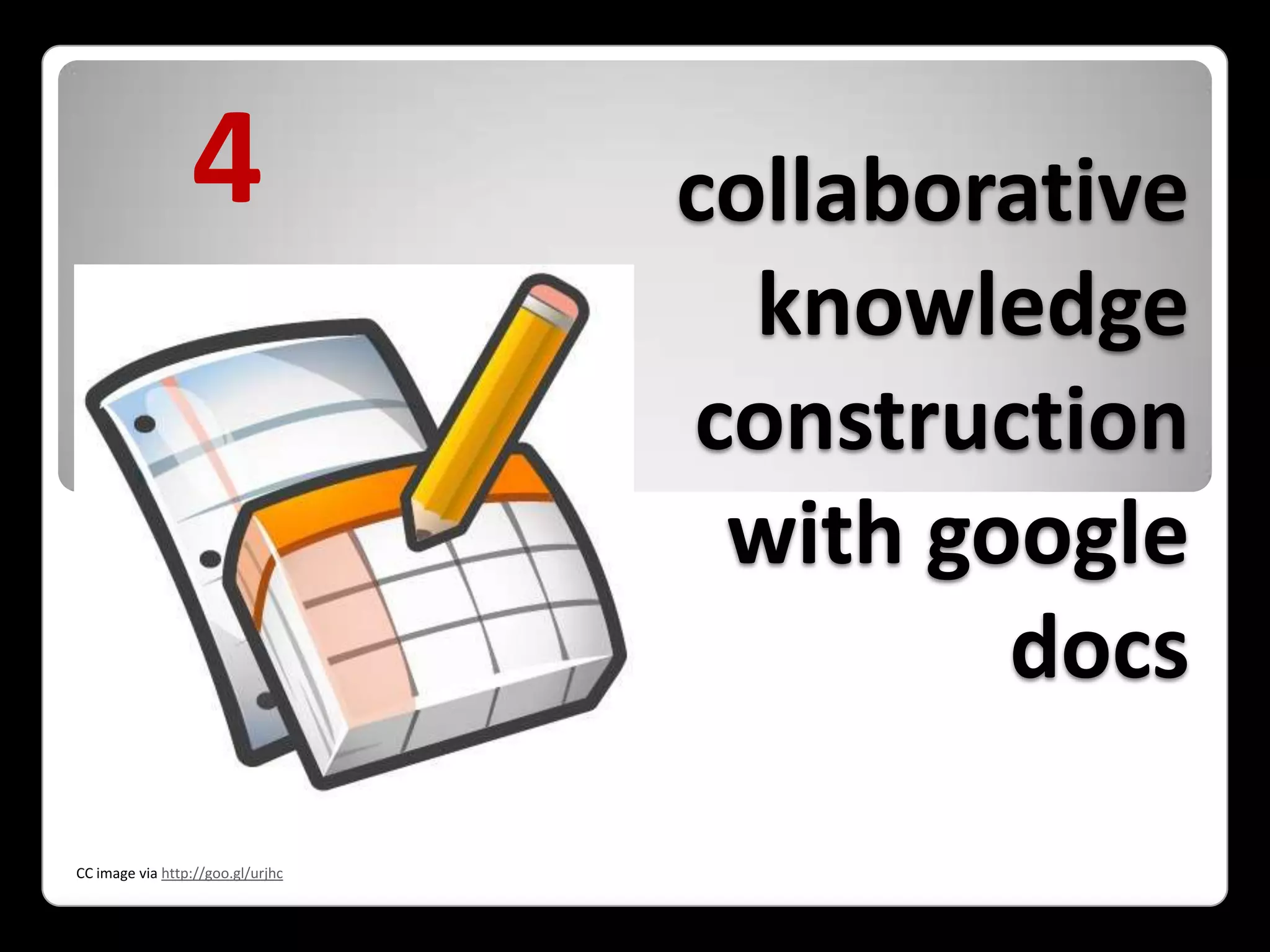 collaborative knowledge constructionwith google docs4CC image via http://goo.gl/urjhc